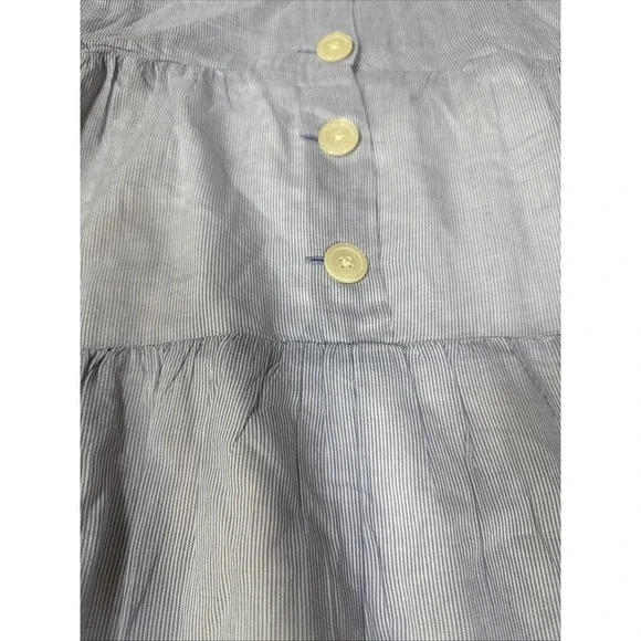 Madewell Dress Womens Size 8 Blue Midi‎ Cotton Boho Prairie Lined Sleeveless - Picture 8 of 8